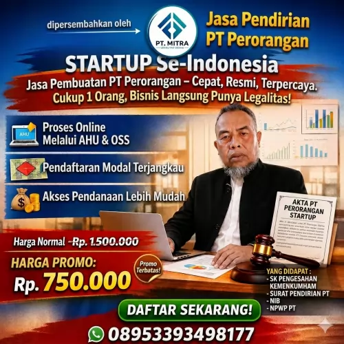 Brosur Promosi Startup - Jasa Pendirian PT Perorangan